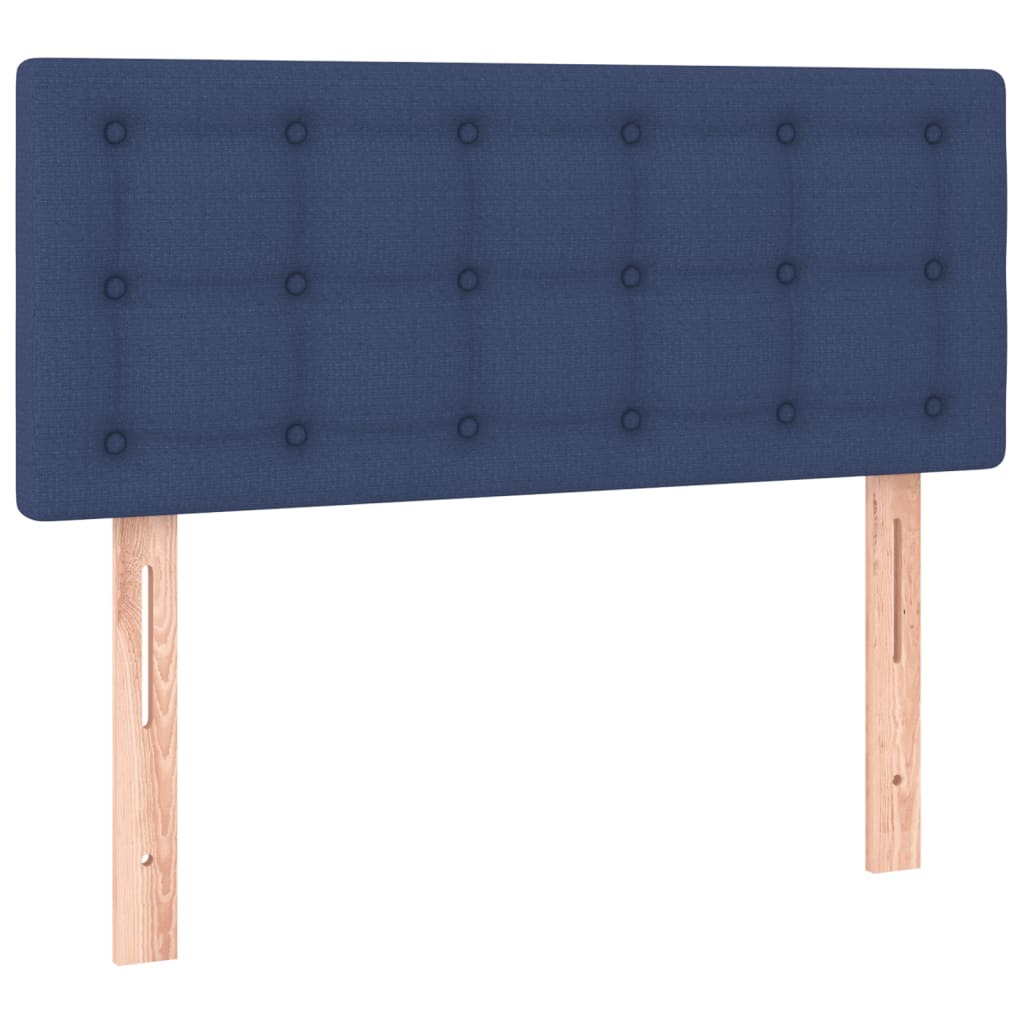 kontinentalseng med madras 80x200 cm stof blå