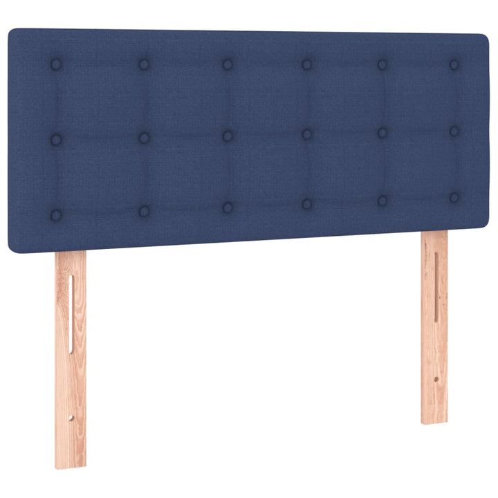 kontinentalseng med madras 80x200 cm stof blå
