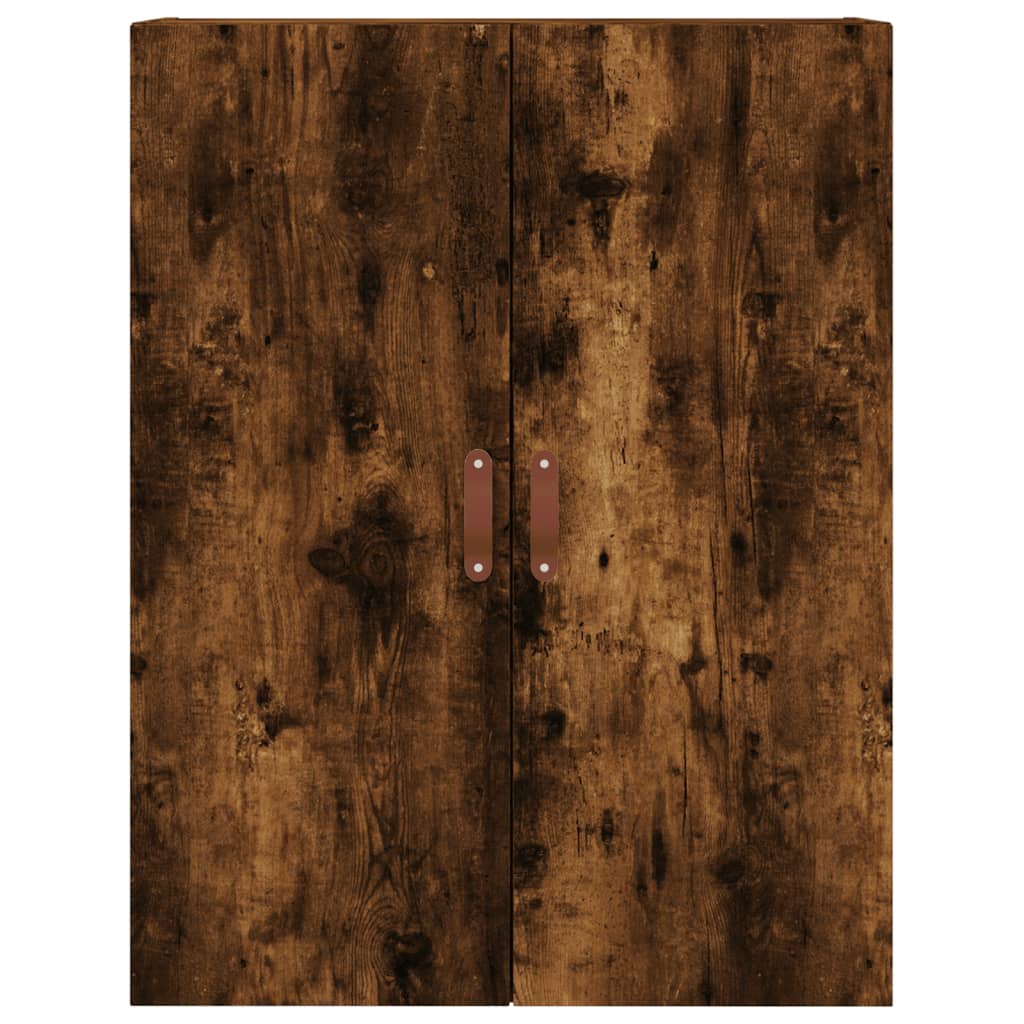 vægskabe 2 stk. 69,5x34x90 cm røget sonoma-eg