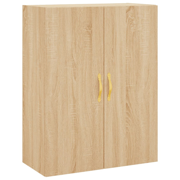 vægskabe 2 stk. 69,5x34x90 cm sonoma-eg