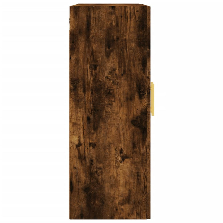 vægskabe 2 stk. 69,5x34x90 cm røget sonoma-eg