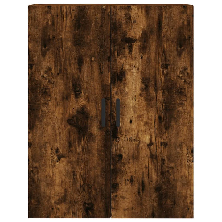 vægskabe 2 stk. 69,5x34x90 cm røget sonoma-eg