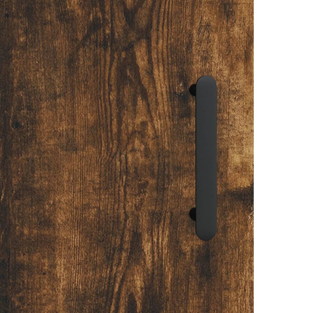 vægskabe 2 stk. 69,5x34x90 cm røget sonoma-eg