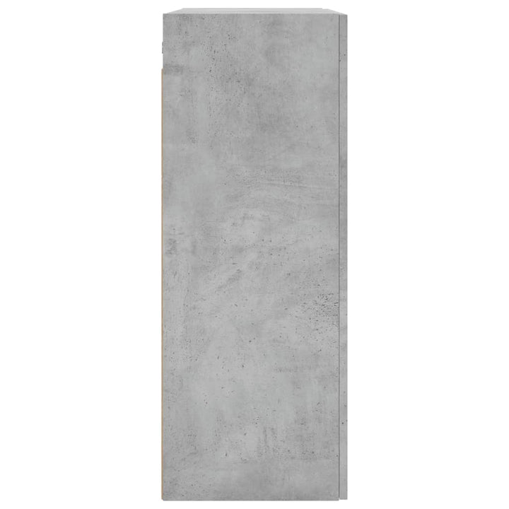 vægskabe 2 stk. 69,5x34x90 cm betongrå