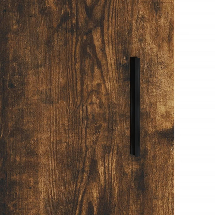 vægskabe 2 stk. 69,5x34x90 cm røget sonoma-eg