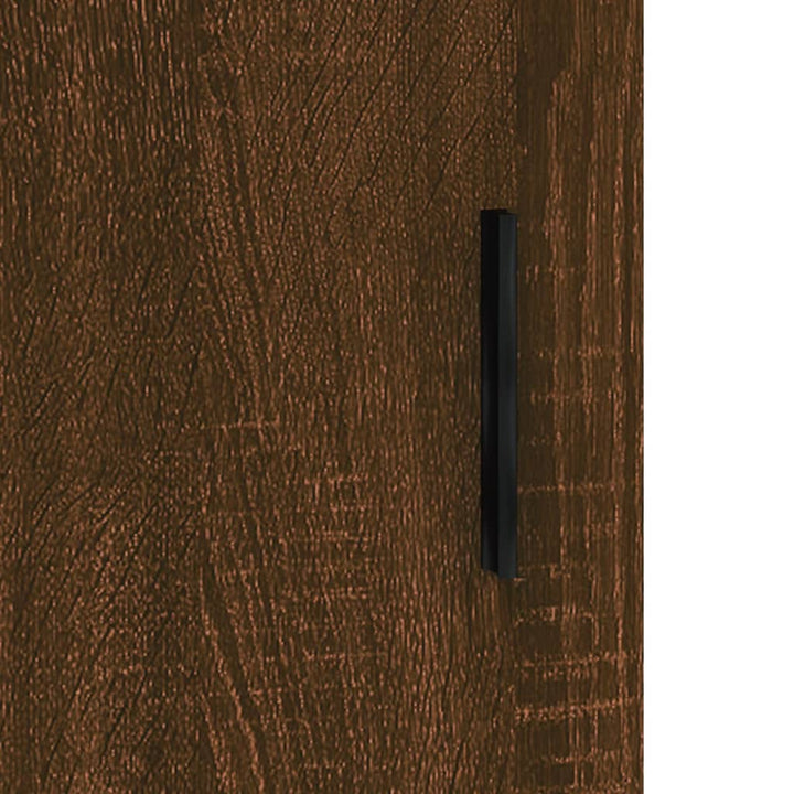 vægskabe 2 stk. 69,5x34x90 cm brun egetræsfarve