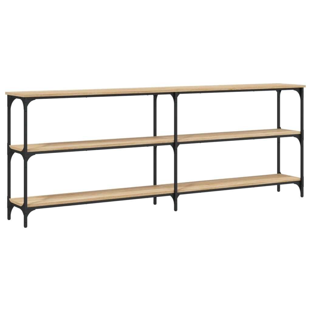 konsolbord Sonoma eg 200x29x75 cm konstrueret træ