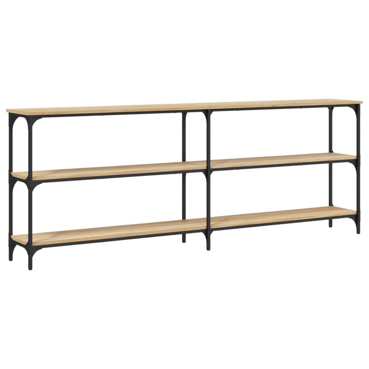 konsolbord Sonoma eg 200x29x75 cm konstrueret træ
