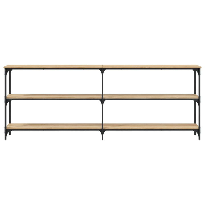 konsolbord Sonoma eg 200x29x75 cm konstrueret træ