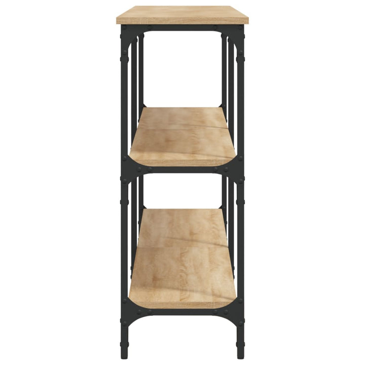konsolbord Sonoma eg 200x29x75 cm konstrueret træ