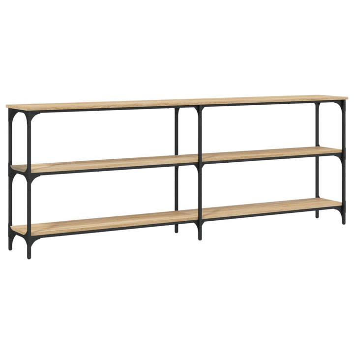 konsolbord Sonoma eg 200x29x75 cm konstrueret træ