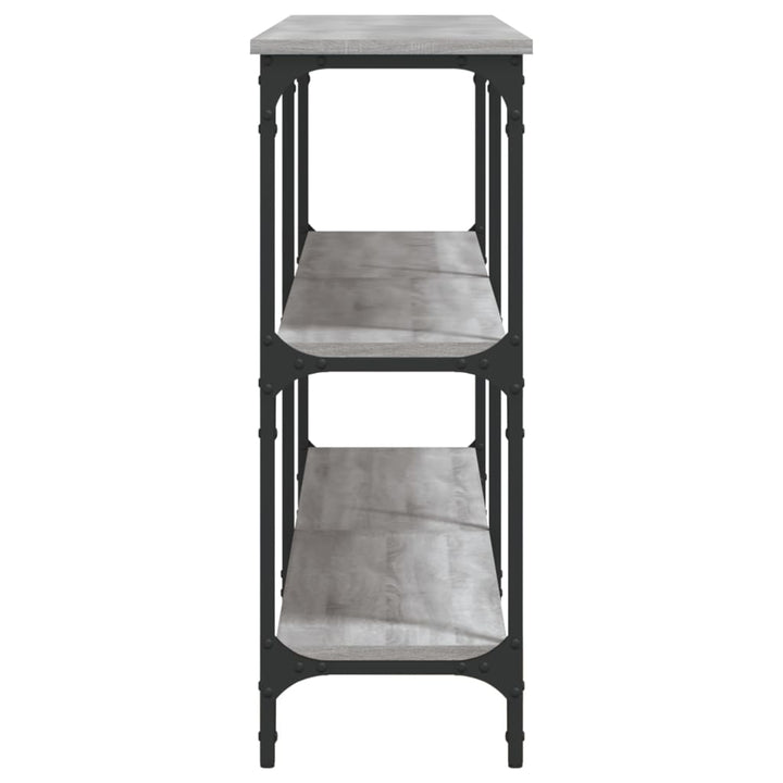 konsolbord 200x29x75 cm konstrueret træ grå sonoma-eg