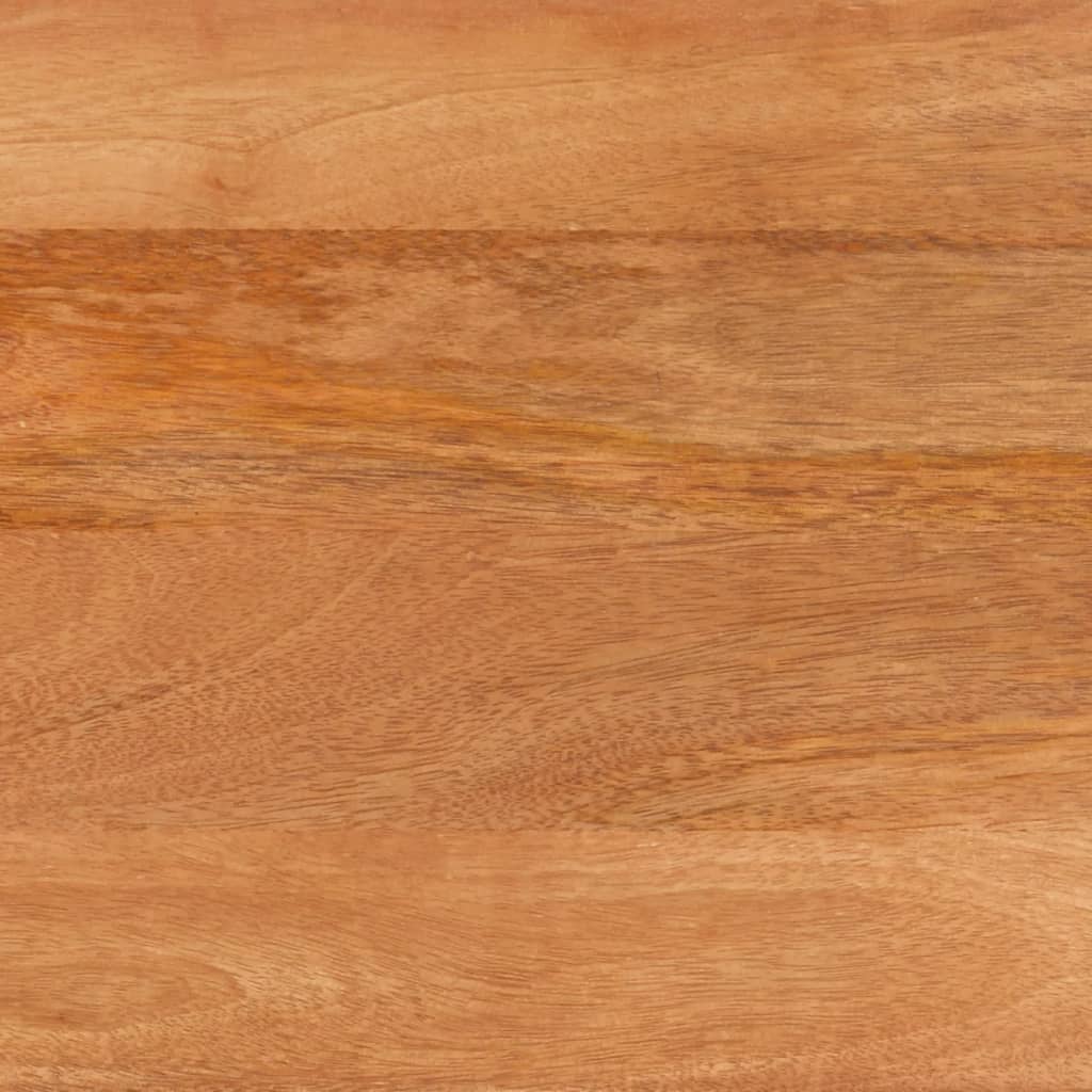 skænk 60x33,5x75 cm massivt mangotræ brun og sort