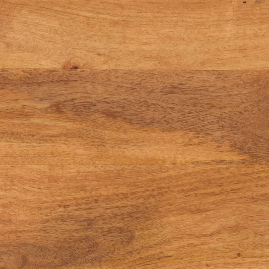 skænk 90x33,5x75 cm massivt mangotræ brun og sort