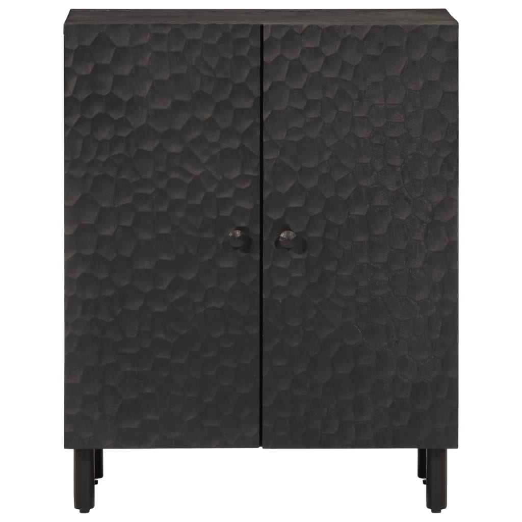 skab 60x33x75 cm massivt mangotræ sort