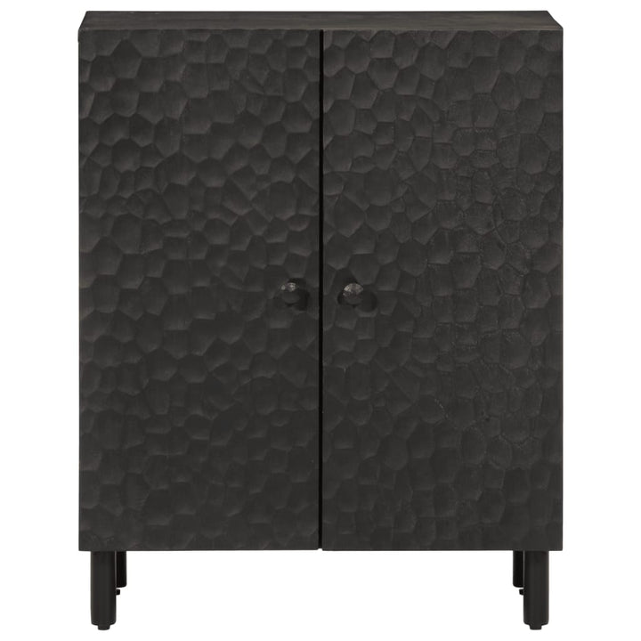 skab 60x33x75 cm massivt mangotræ sort
