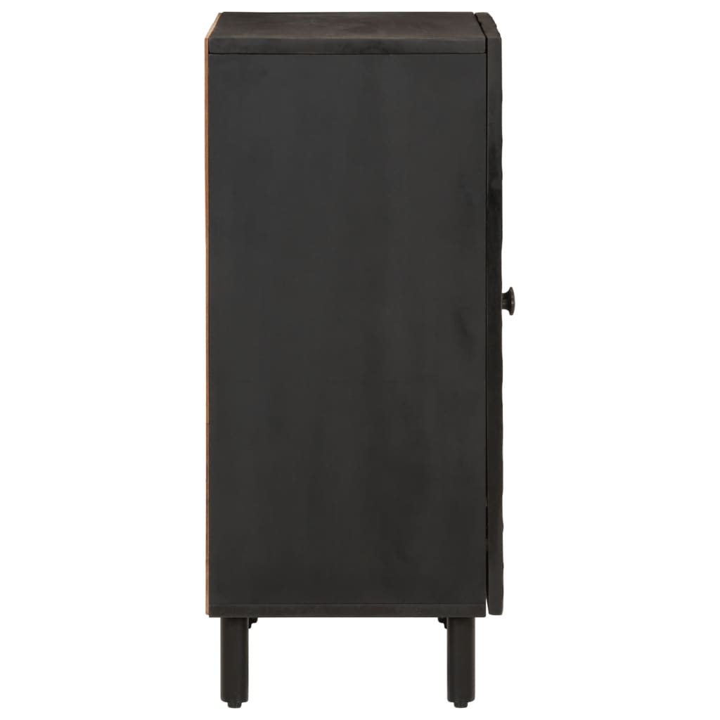 skab 60x33x75 cm massivt mangotræ sort