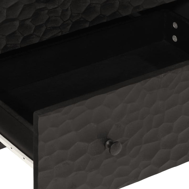skab 60x33x75 cm massivt mangotræ sort