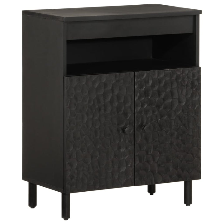 skab 60x33x75 cm massivt mangotræ sort