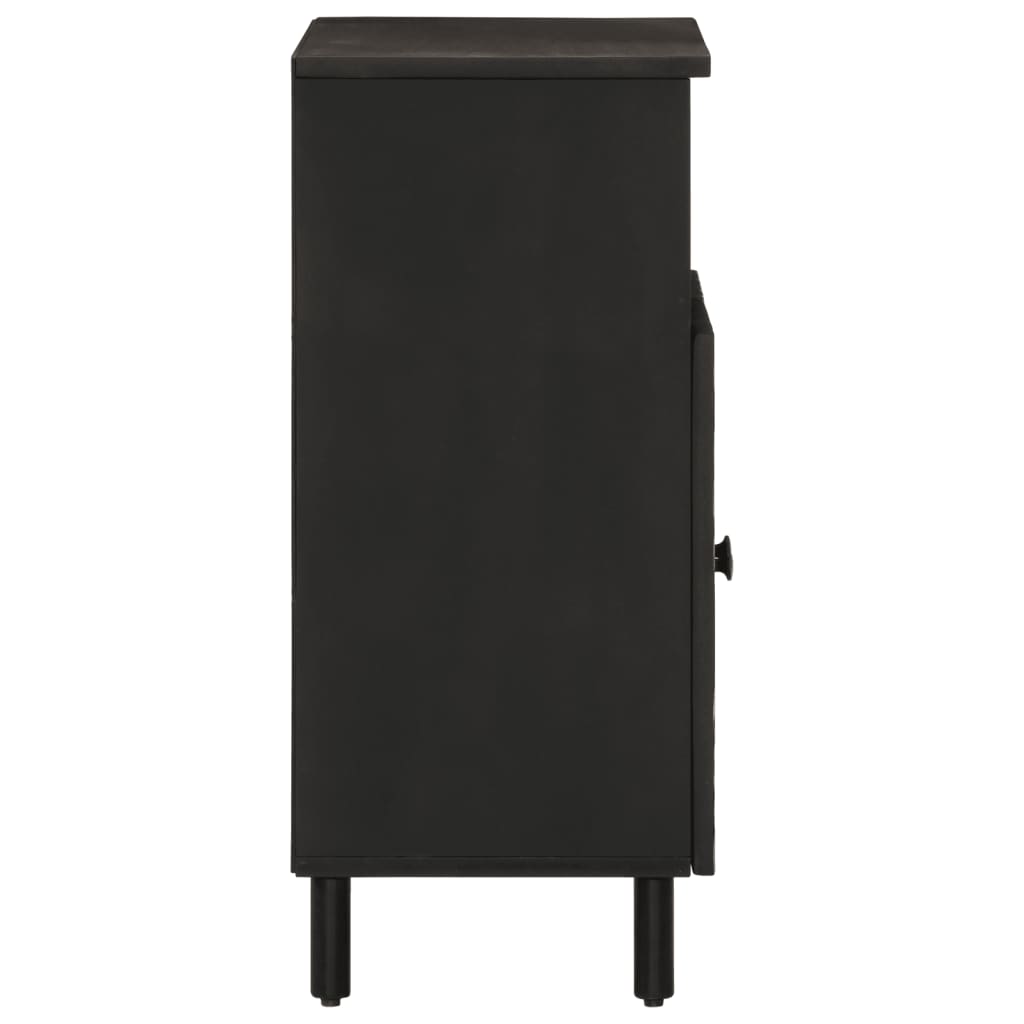 skab 60x33x75 cm massivt mangotræ sort