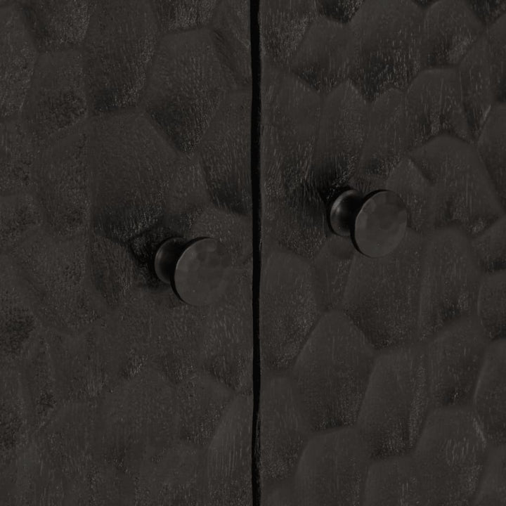 skab 60x33x75 cm massivt mangotræ sort