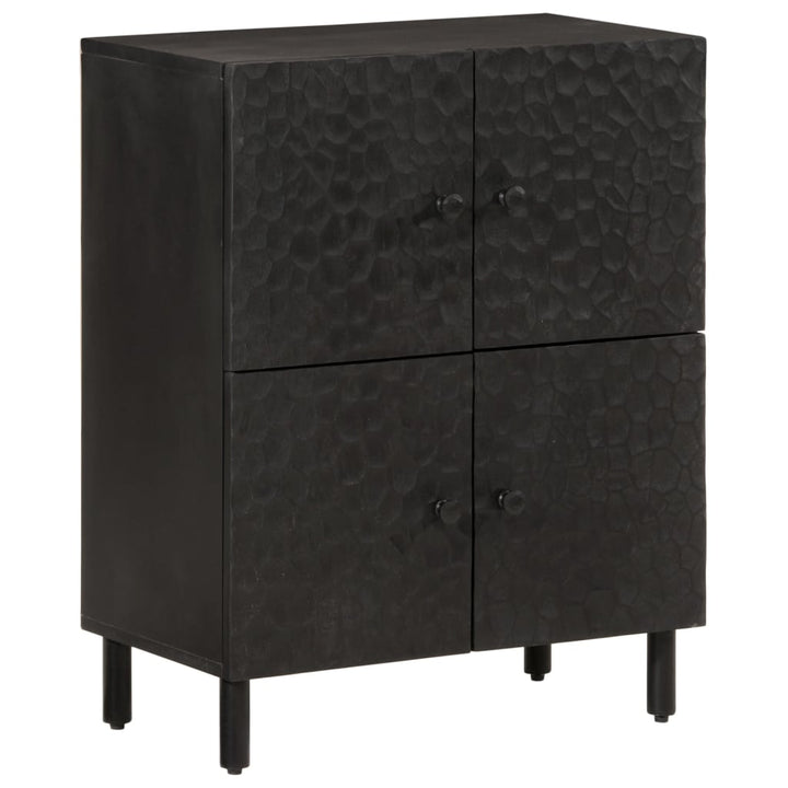 skab 60x33x75 cm massivt mangotræ sort