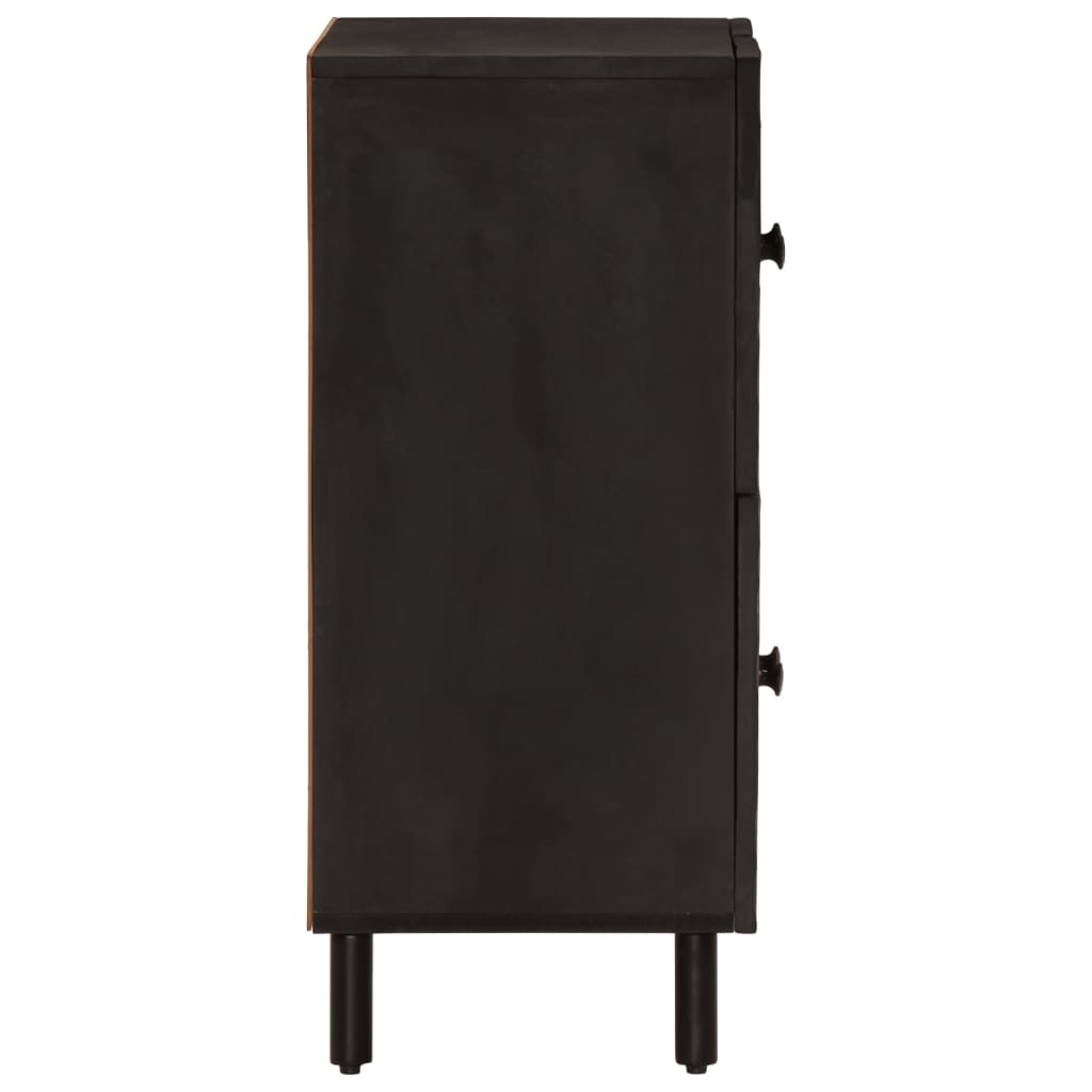 skab 60x33x75 cm massivt mangotræ sort