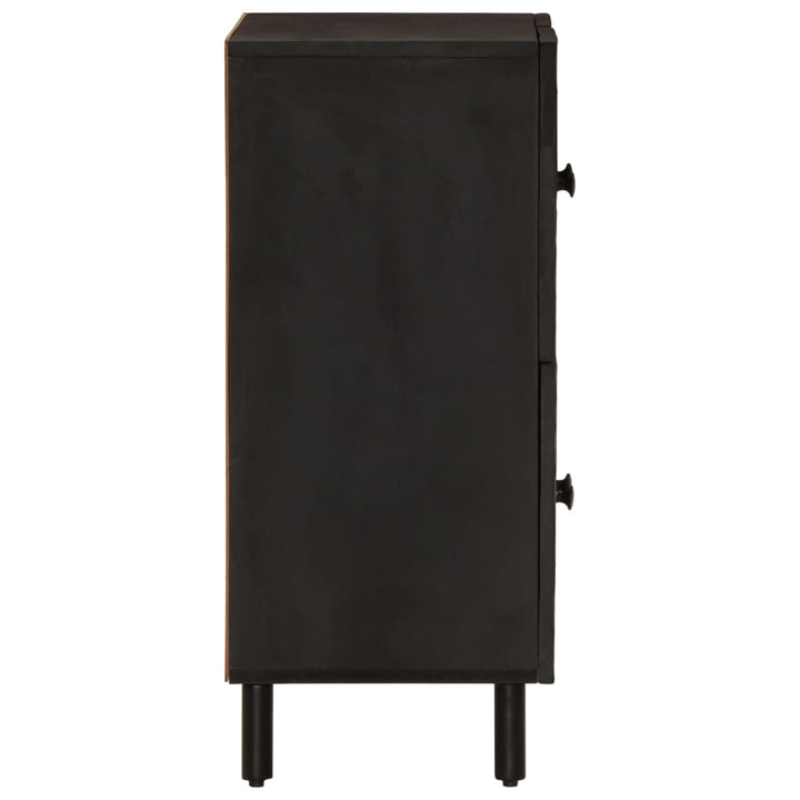 skab 60x33x75 cm massivt mangotræ sort