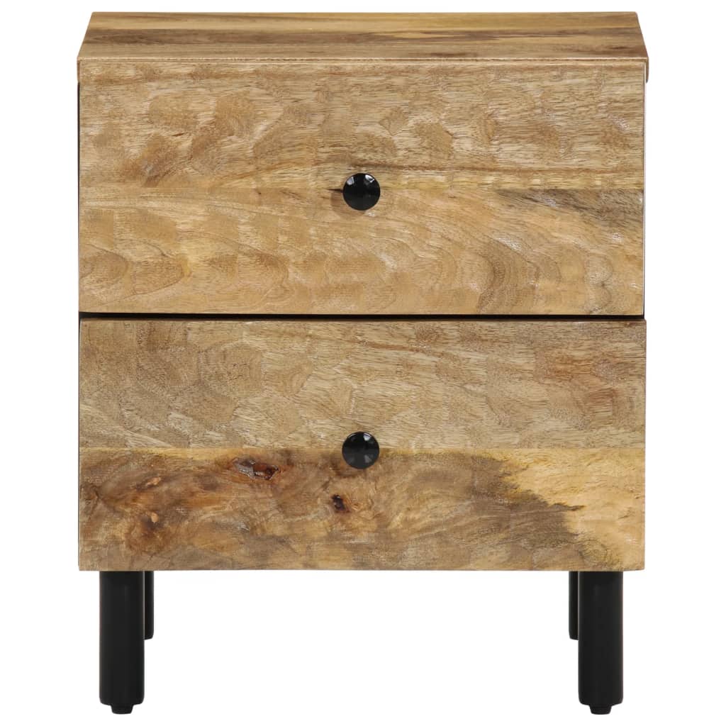 sengeborde 2 stk. 40x33x46 cm massivt mangotræ
