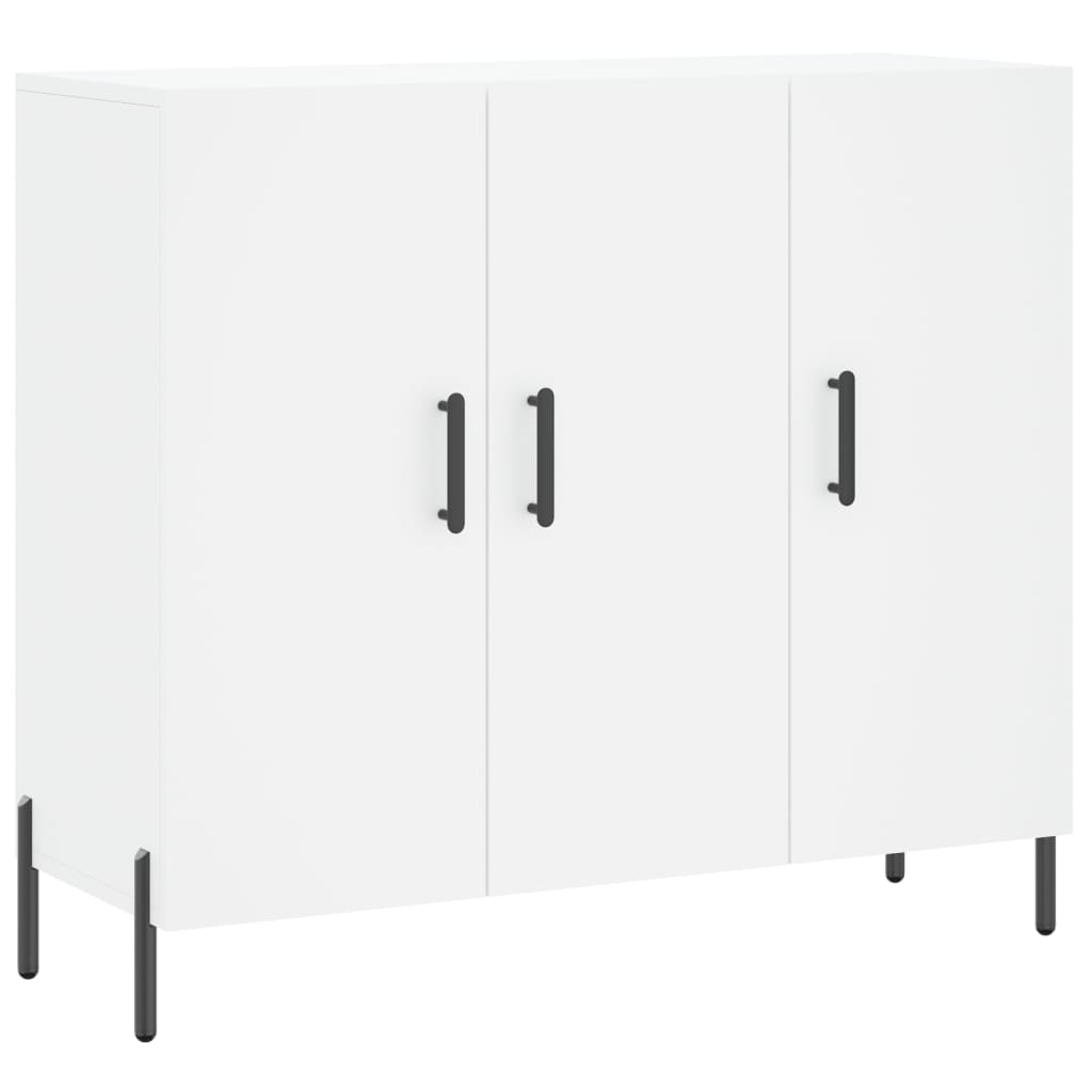 skab 90x34x80 cm konstrueret træ hvid