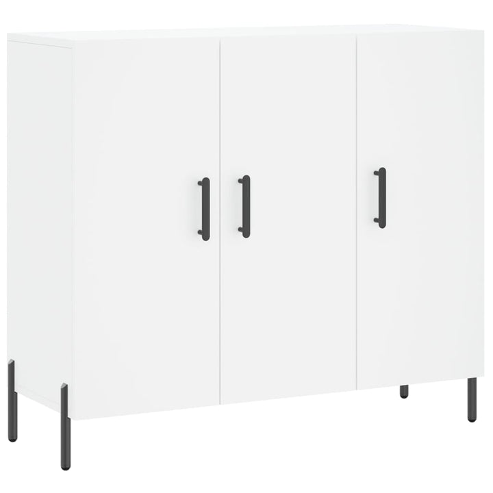 skab 90x34x80 cm konstrueret træ hvid