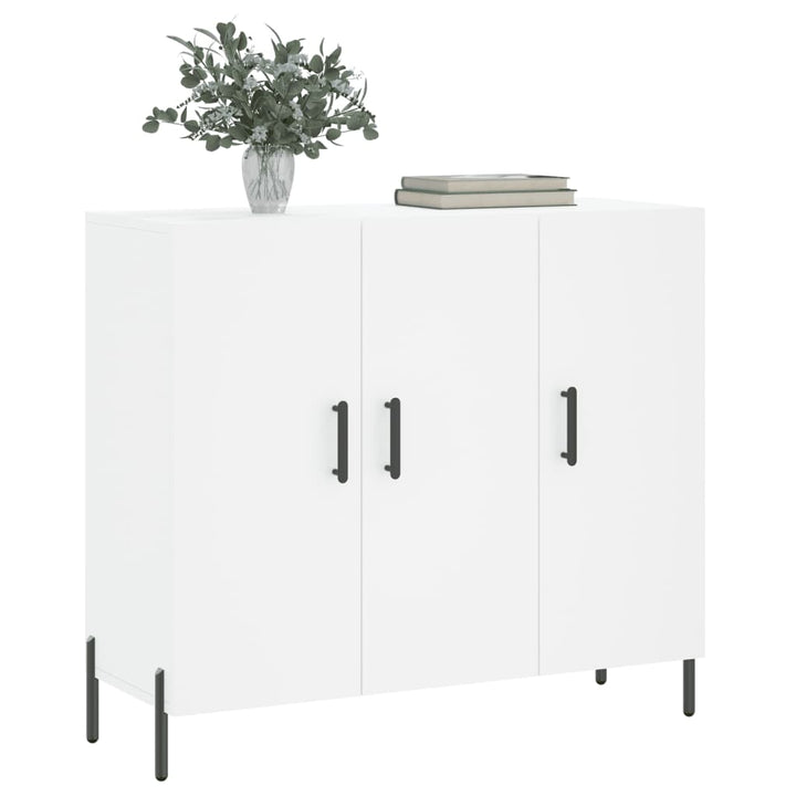 skab 90x34x80 cm konstrueret træ hvid