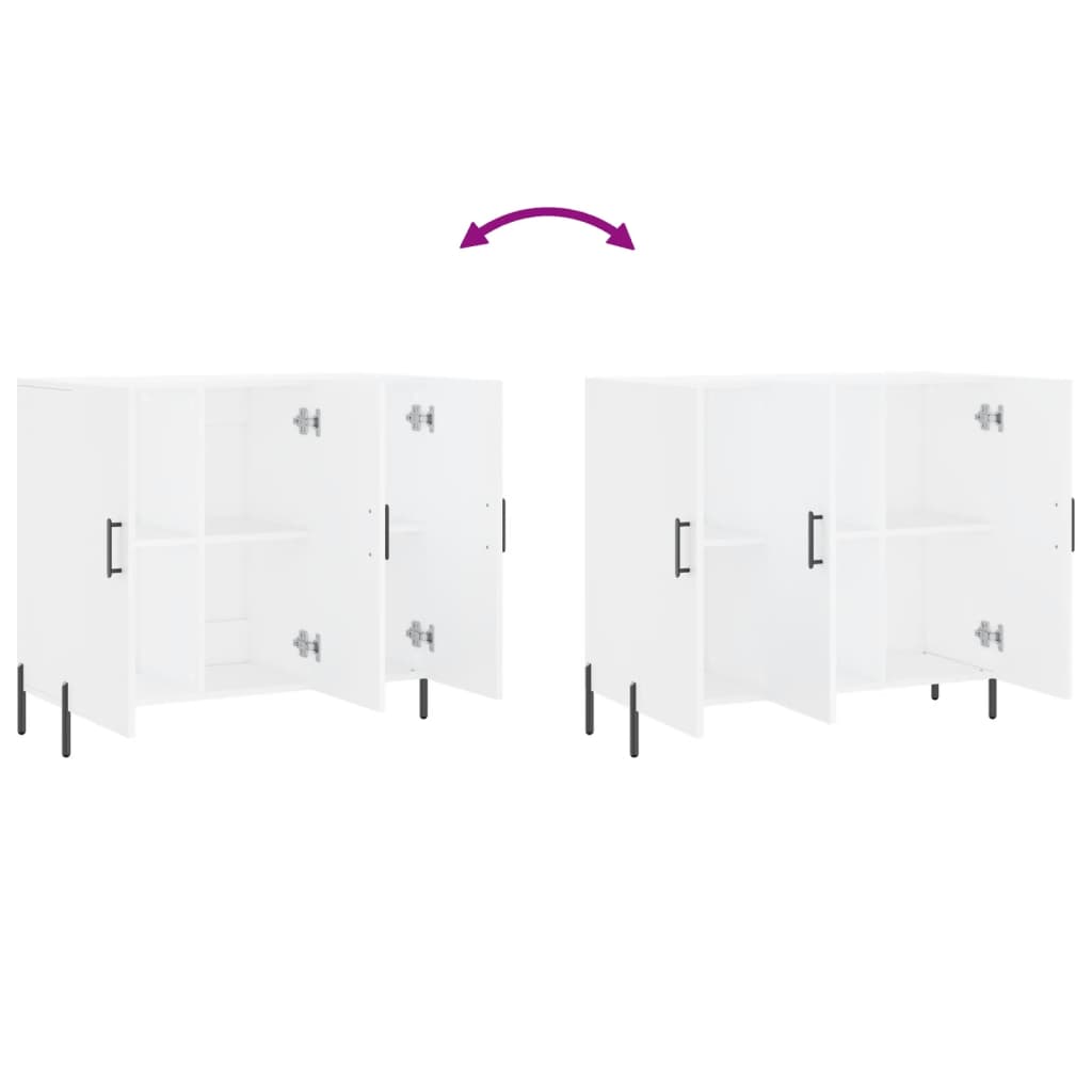 skab 90x34x80 cm konstrueret træ hvid