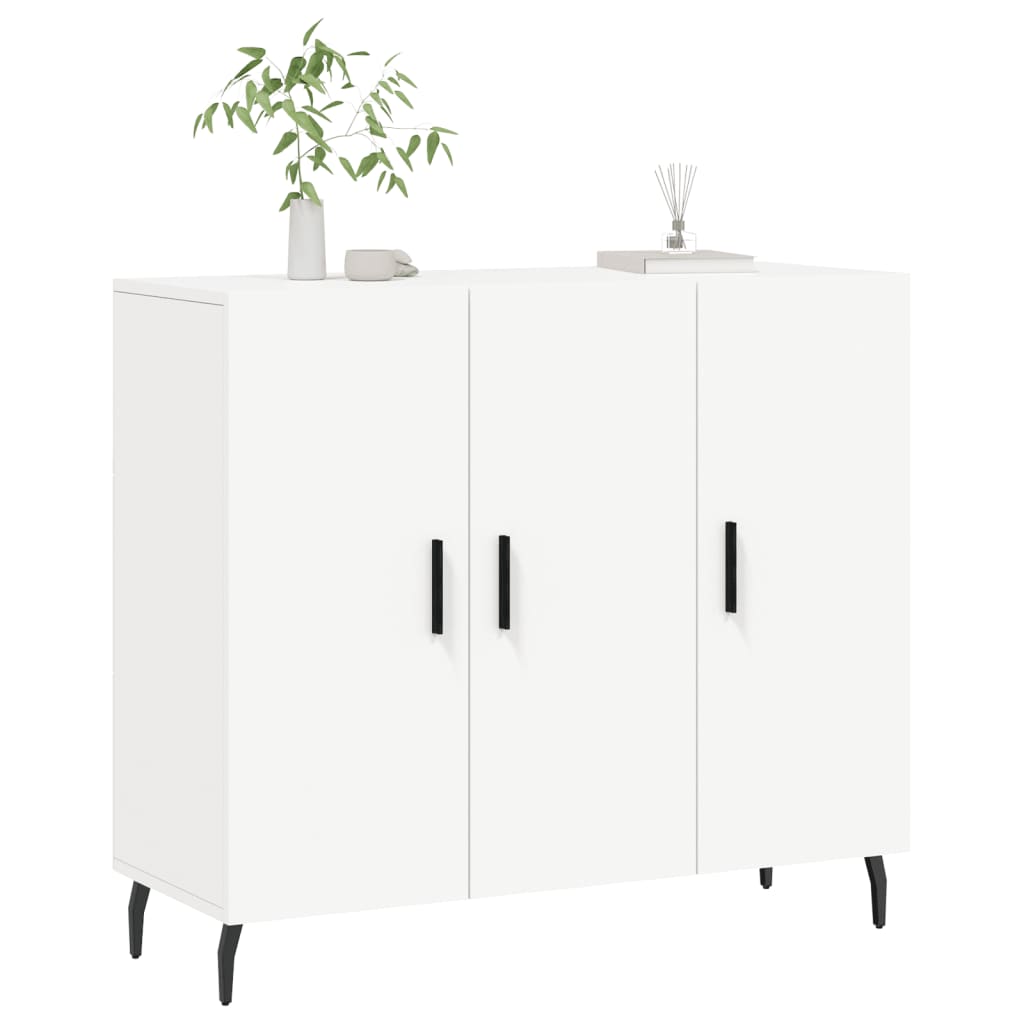skab 90x34x80 cm konstrueret træ hvid