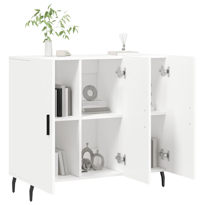 skab 90x34x80 cm konstrueret træ hvid