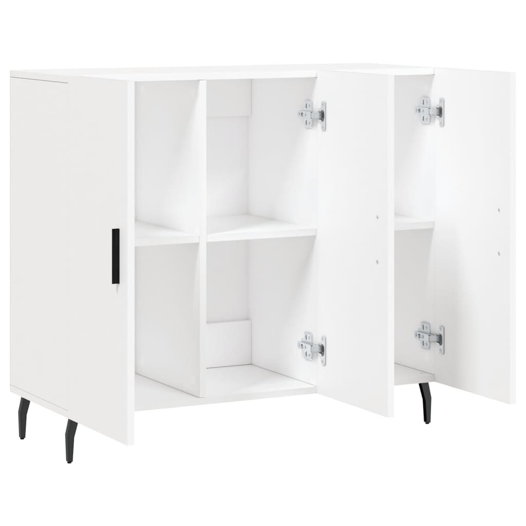 skab 90x34x80 cm konstrueret træ hvid