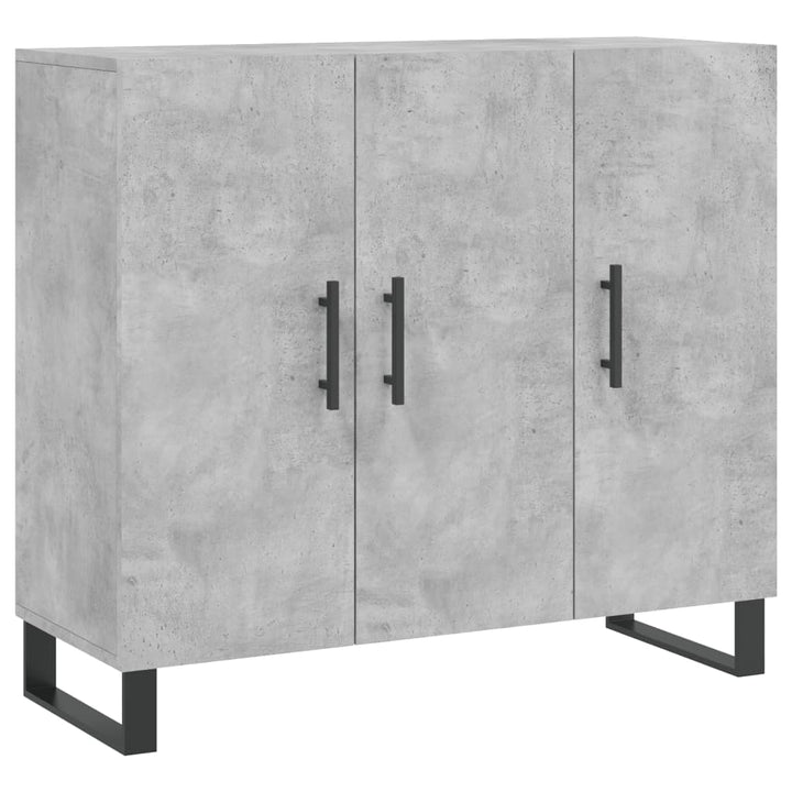 skab 90x34x80 cm konstrueret træ betongrå
