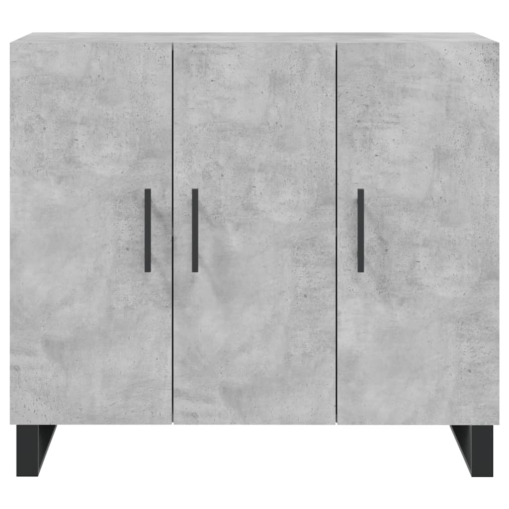 skab 90x34x80 cm konstrueret træ betongrå