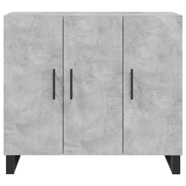 skab 90x34x80 cm konstrueret træ betongrå