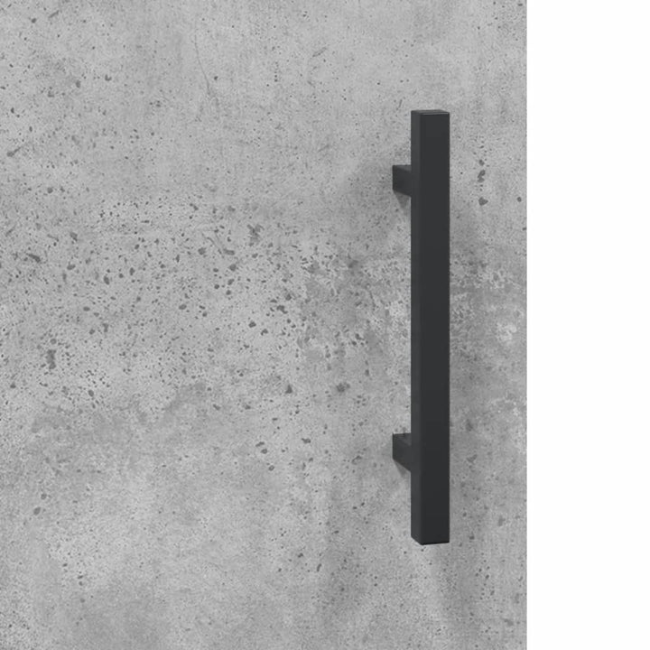 skab 90x34x80 cm konstrueret træ betongrå