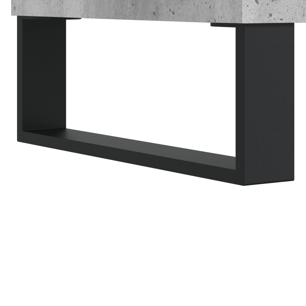 skab 90x34x80 cm konstrueret træ betongrå