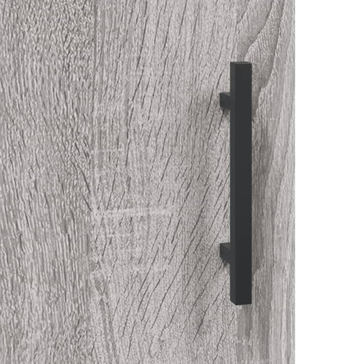 skab 90x34x80 cm konstrueret træ grå sonoma-eg