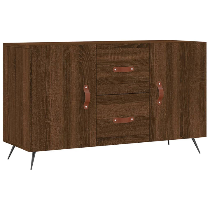 skænk 100x36x60 cm konstrueret træ brun egetræsfarve