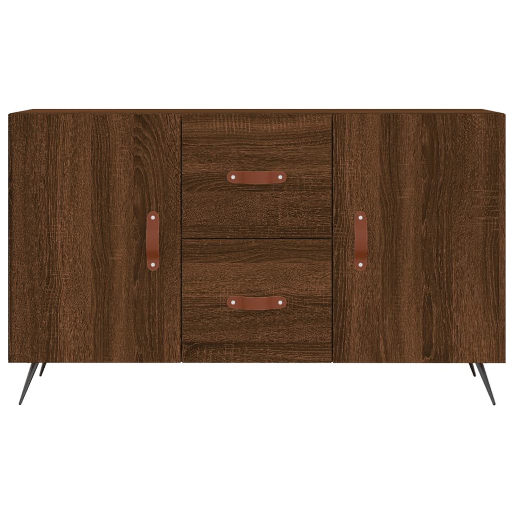 skænk 100x36x60 cm konstrueret træ brun egetræsfarve
