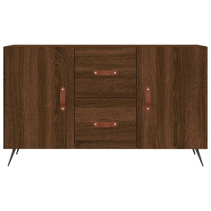 skænk 100x36x60 cm konstrueret træ brun egetræsfarve
