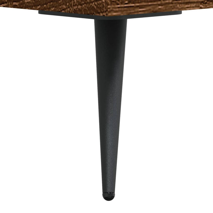 skænk 100x36x60 cm konstrueret træ brun egetræsfarve