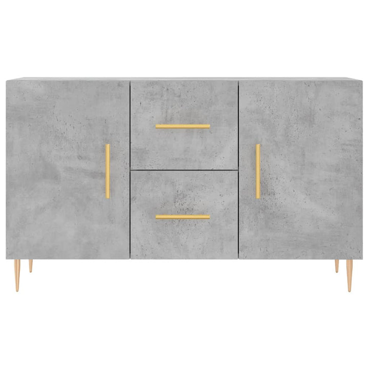 skænk 100x36x60 cm konstrueret træ betongrå