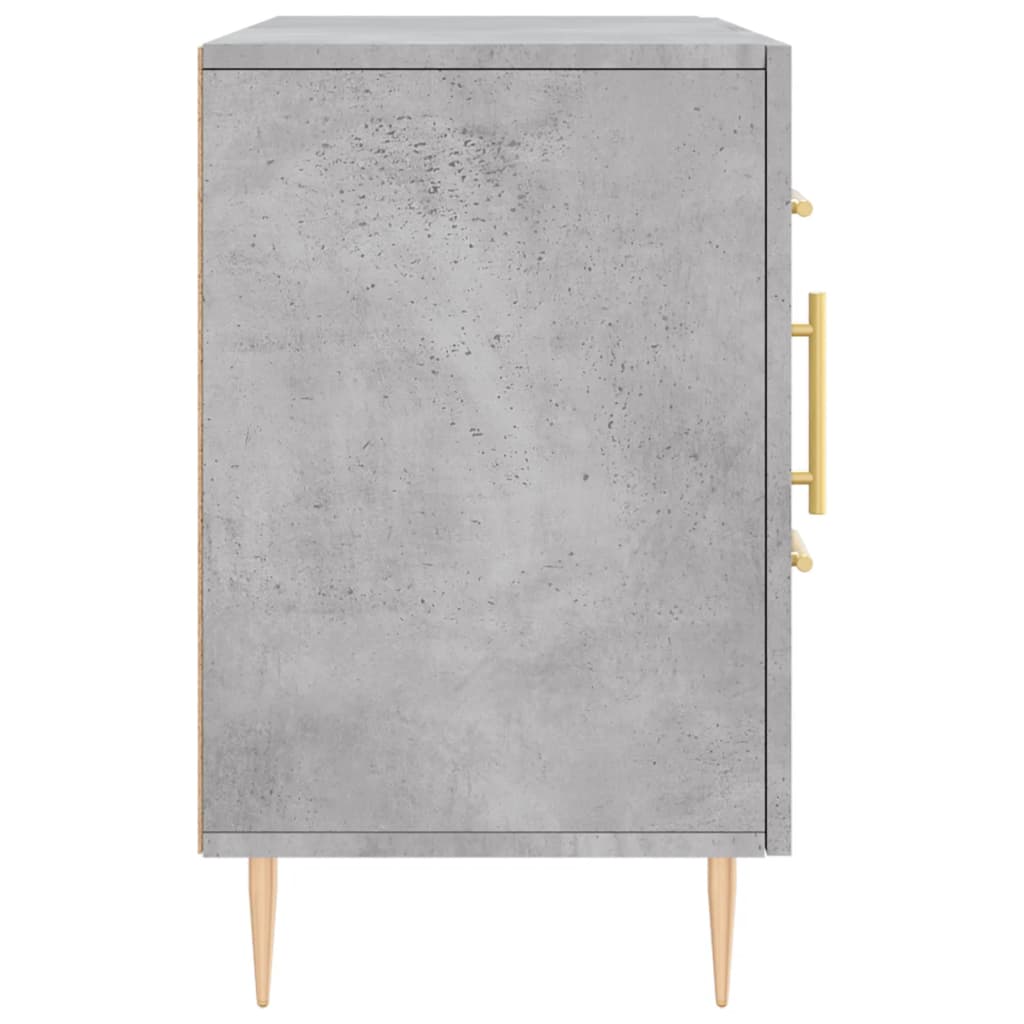 skænk 100x36x60 cm konstrueret træ betongrå