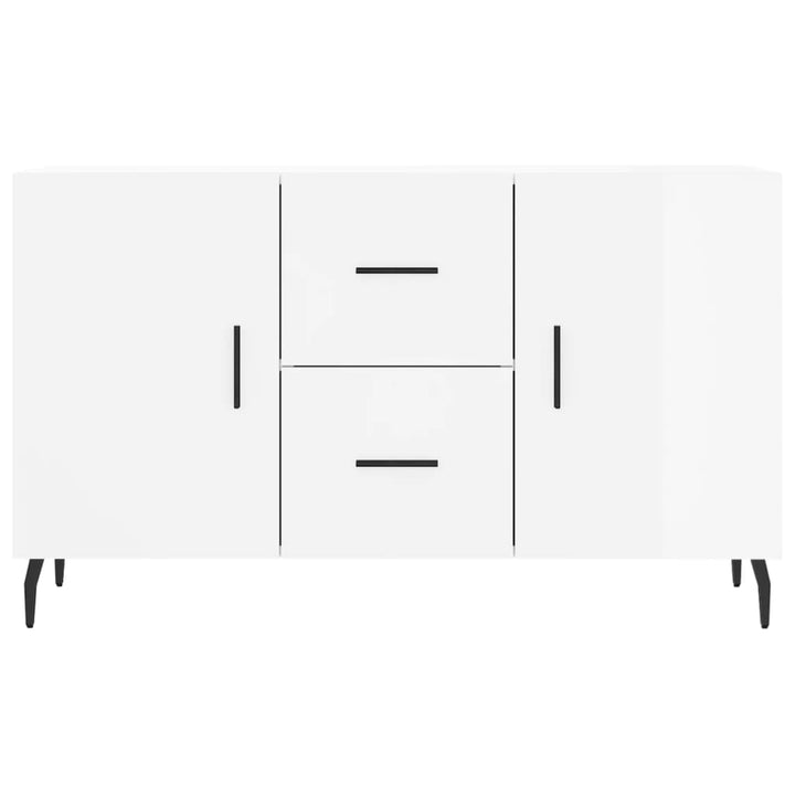skænk 100x36x60 cm konstrueret træ hvid højglans