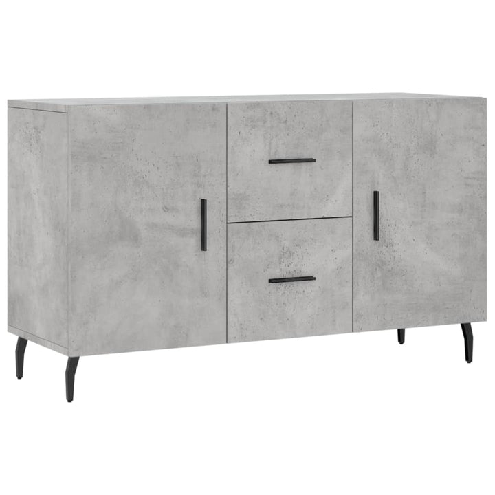 skænk 100x36x60 cm konstrueret træ betongrå